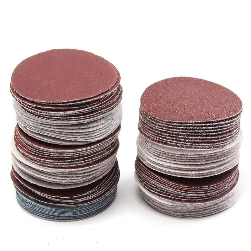 

100x 2 Sander Disc Sanding Polishing Cleaning Various Grit Pad Sandpaper Red