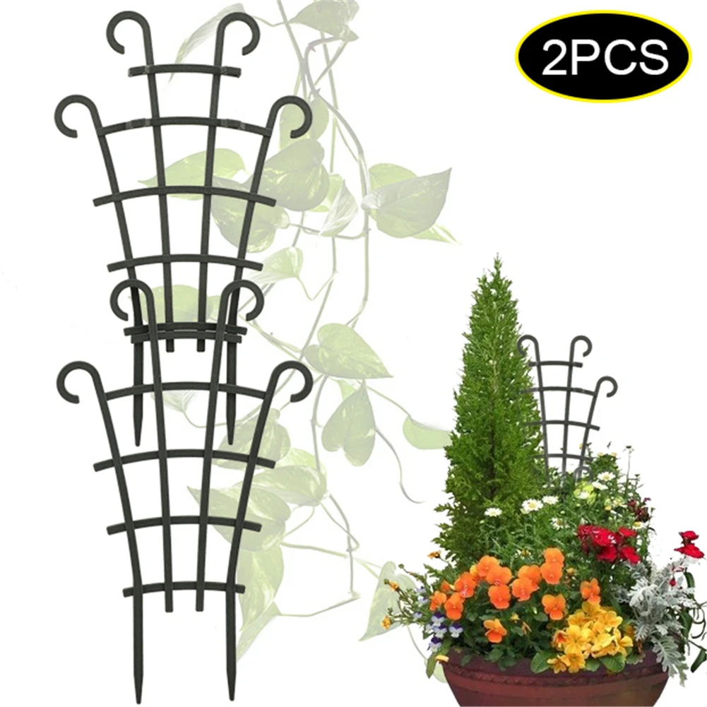 

2pcs Plant Climbing Trellis DIY Garden Plastic Mini Superimposed Potted Plant Support Garden Trellises for Plant Vines