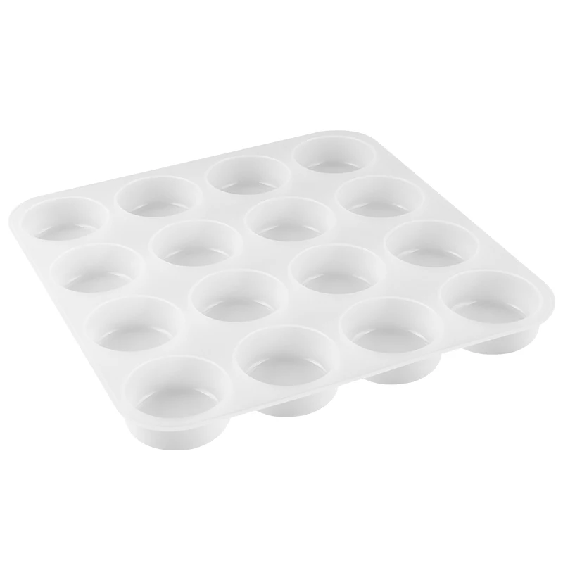 Оптовая продажа круглая форма для мыла с 16 емкостями силиконовая большие формы