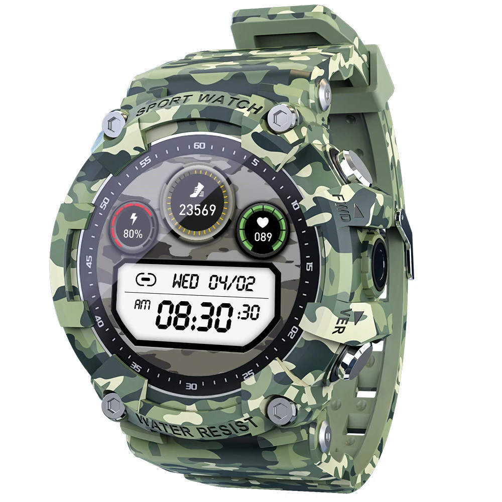 

LOKMAT ATTACK 2 Smart Watch Fitness Tracker Sports Heart Rate Tracker IP68 Waterproof Bluetooth Watches for Android IOS