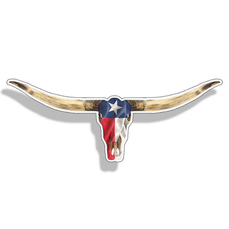 

Dawasaru Texas Longhorn Lone Star Flag Car Sticker Personalized Decal Laptop Motorcycle Auto Accessories Decoration PVC,13cm*5cm