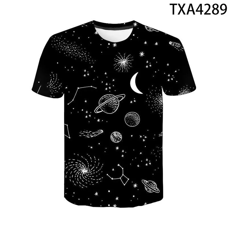 

Astronaut Space Milky Way Universe 3D T Shirt Men Women Children Casual Fashion Streetwear Boy Girl Kids Printed Summer Tops Tee