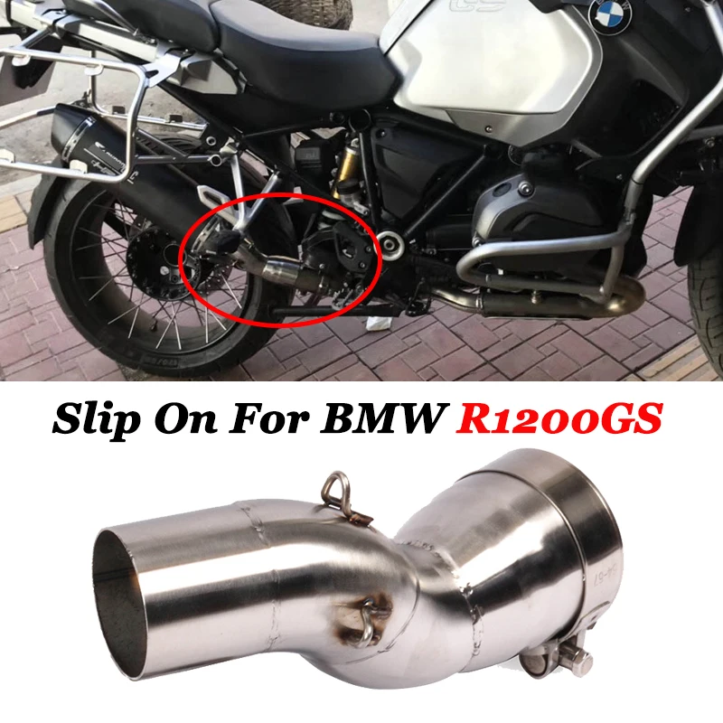 

Впускной патрубок 51 мм для выхлопной трубы мотоцикла, среднее соединение, слипоны для BMW R1200GS Adventure 2013 2014 2015 2016 2017 2018 2019