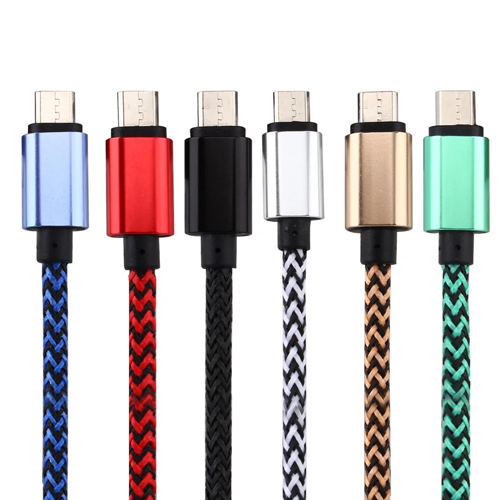 Нейлоновый Плетеный Micro USB кабель синхронизации данных и зарядки для Redmi 5 Plus 6A 6 Pro