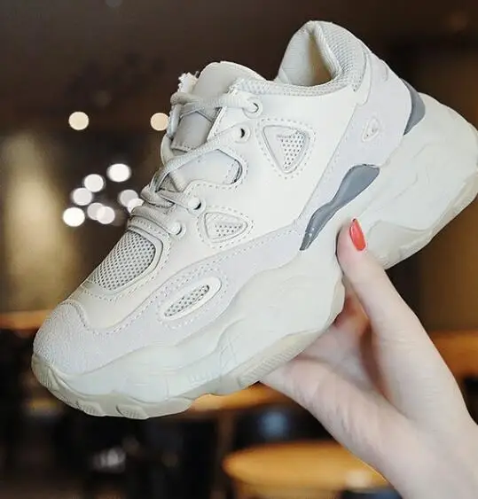 Женская обувь Старый дышащая сетчатая красного цвета с открытым носком