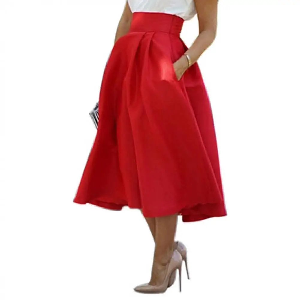 Лидер продаж! Женское длинное платье миди с высокой талией ТРАПЕЦИЕВИДНОЕ