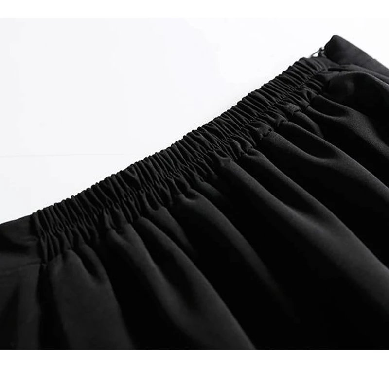 

HStar 2020 spring women Skirts lady Tutu Patchwork Pleated Skirt Irregular Knee-length female high Waist skirts