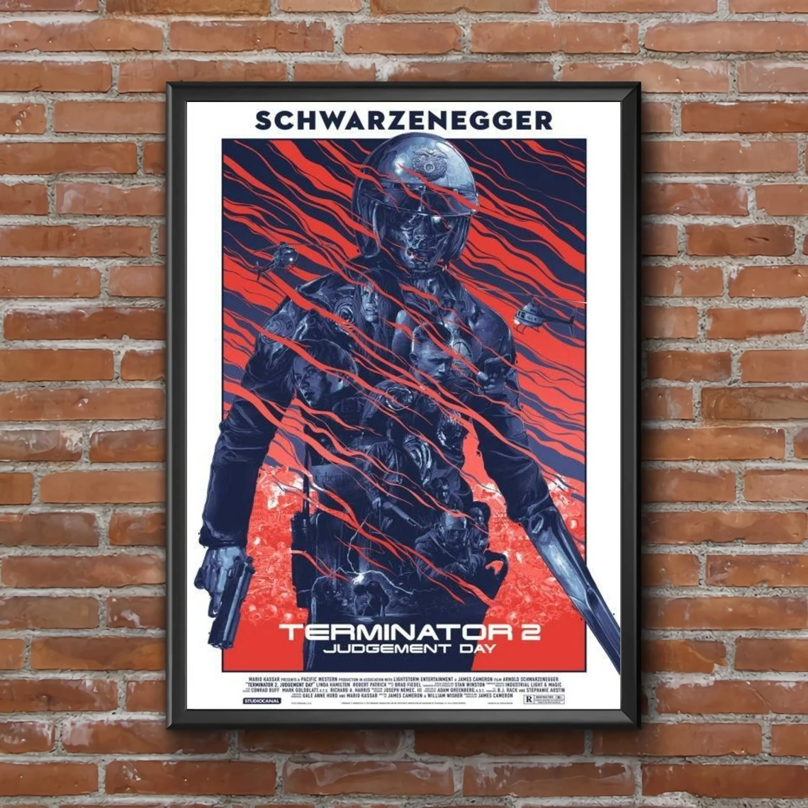 

Terminator Poster Classic Popular Movie Poster Retro Home Wall Painting Gift (Unframed)