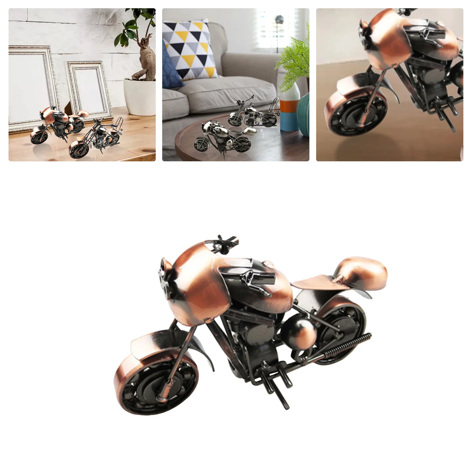 Модель мотоцикла Ретро фигурка мотора металлическое украшение ручной работы