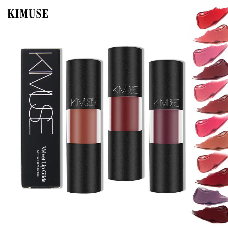 KIMUSE бархатная жидкая губная помада для макияжа стойкий блеск губ прочный