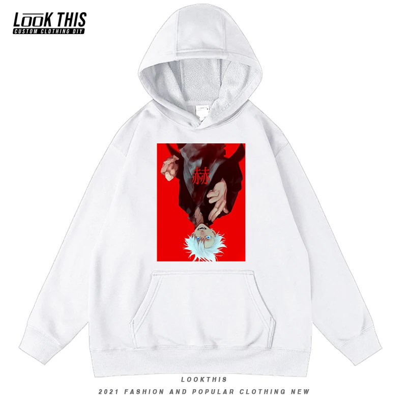 

Японский пуловер с рисунком аниме ююютсу кайсен, топы, флисовые уличные толстовки с капюшоном, крутая детская одежда с принтом, толстовки, с...