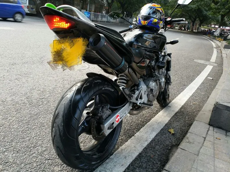 51 мм Модифицированная выхлопная труба из углеродного волокна для мотоцикла