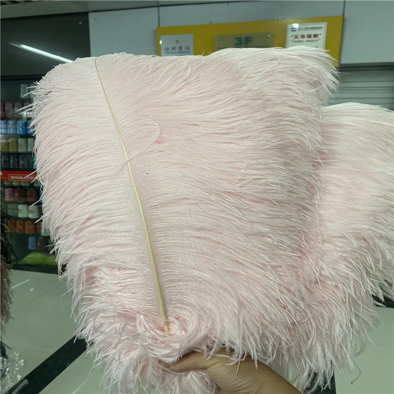

100pcs/lot Fluffy Pink Ostrich Feathers for Crafts 24-26 Inches/60-65cm Accessories Jewelry Wedding Home Carnival Plume