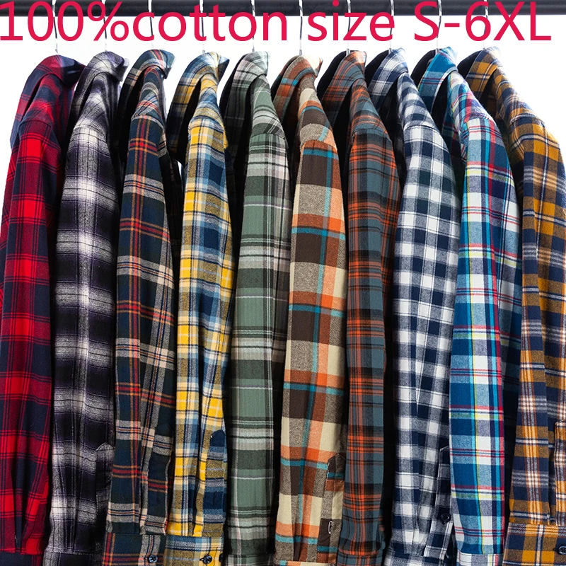 Новое поступление осенняя хлопковая рубашка с длинными рукавами Повседневная