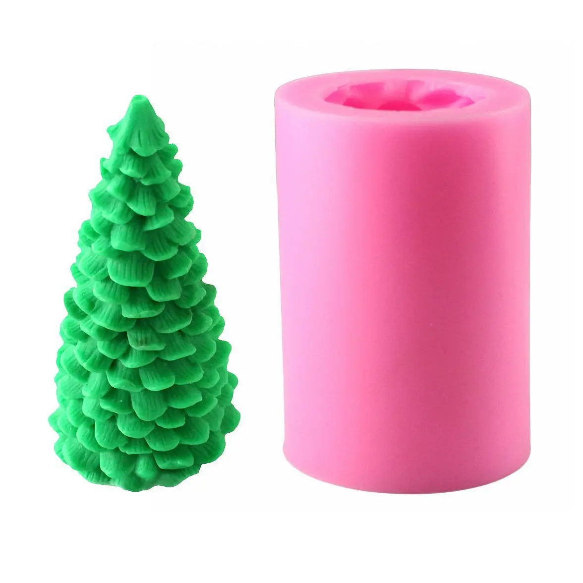

Christmas Tree Silicone Mold for Candle Soap Making DIY Xmas Gift to Friends Happy new year