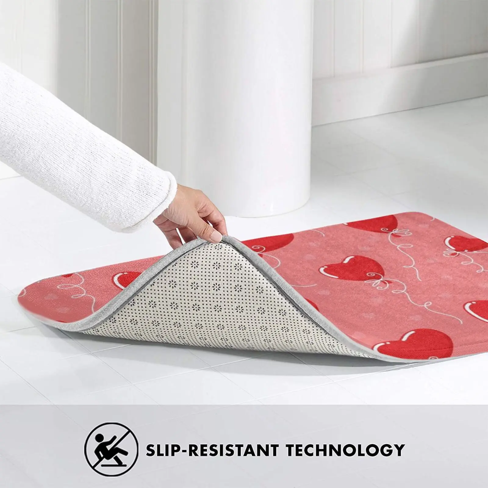 Воздушные шары ко Дню Святого Валентина коврик для входной двери ванной Khabib