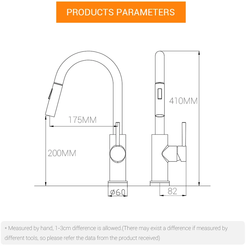 Смеситель горячей и холодной воды смеситель с сенсорным сенсором Роскошный