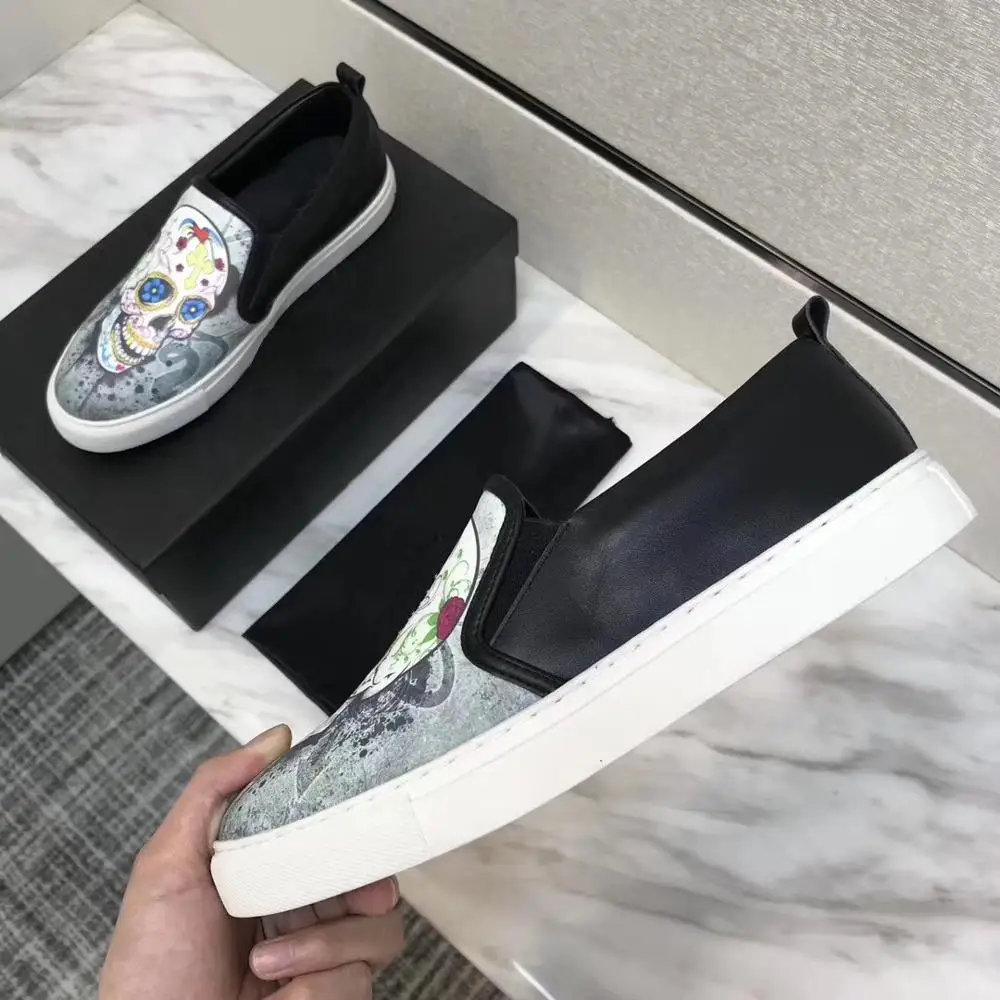 Мужские мокасины на плоской подошве из натуральной вечерние | Обувь