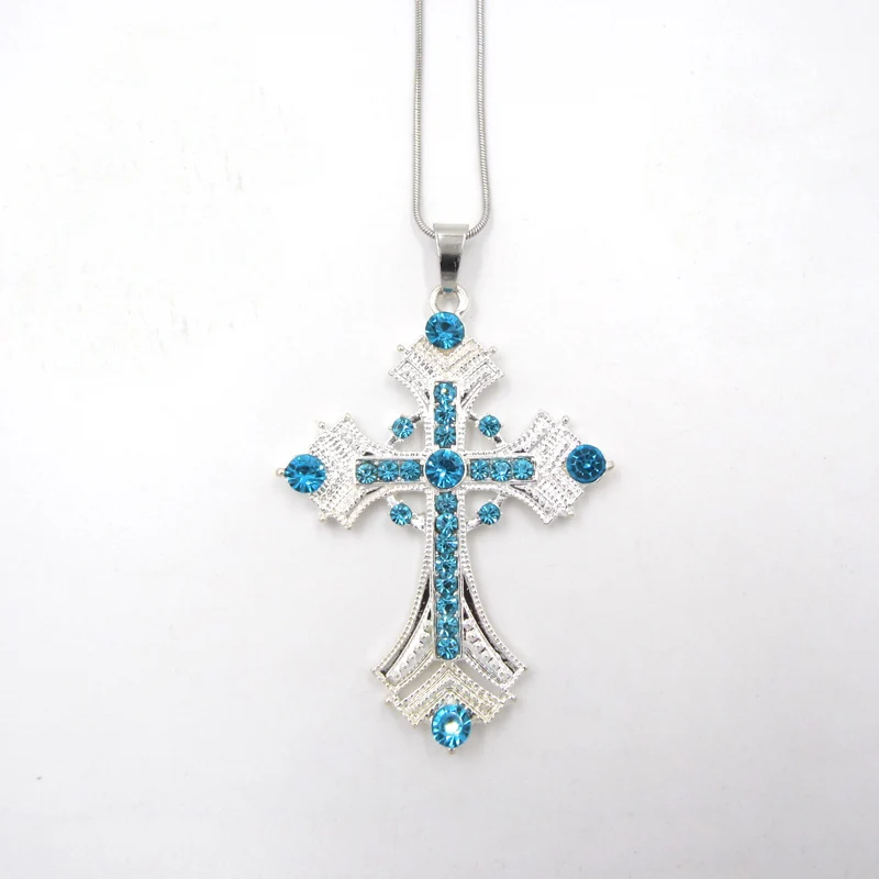 Счастливая Пасха нарядное детское ожерелье для девочек женское синее кулон