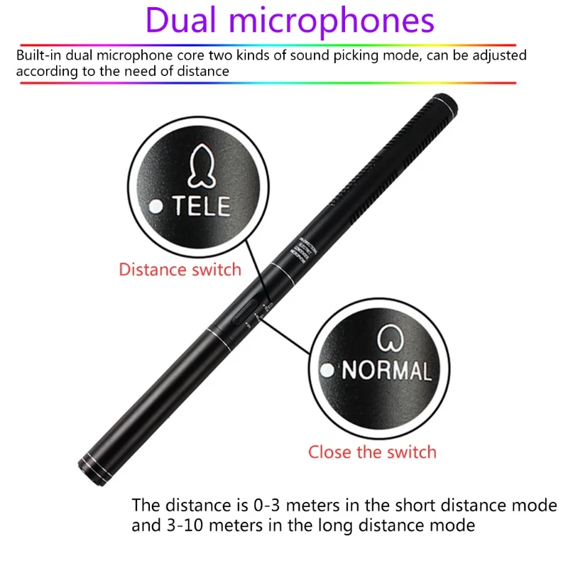 

News Interview Microphone SLR DV Camera Outdoor Live Broadcast Microphone A6HE