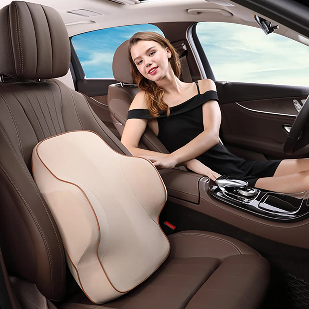 Asiento de coche Универсальный качество para el respaldo la cintura cojín TPV с магнитными вставками 3D