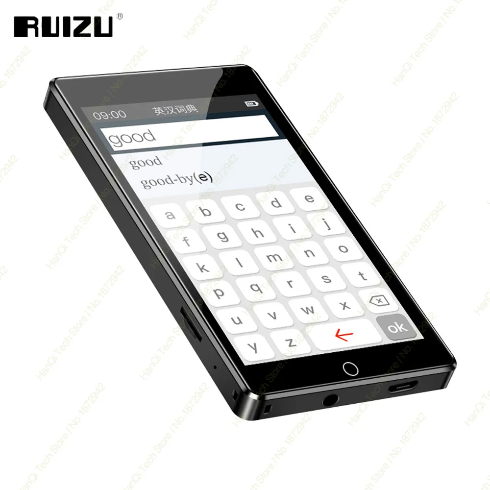 Mp3 плеер RUIZU H1 с сенсорным экраном Bluetooth 8 Гб музыкальный поддержкой fm радио запись