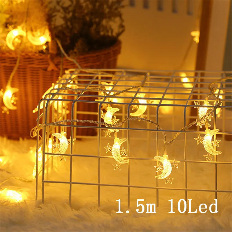 

Ramadan Eid Decor Moon Star LED Light String EID Mubarak House Ramadan Decoration Islamic Muslim Wedding Party Decor Eid Al Adha