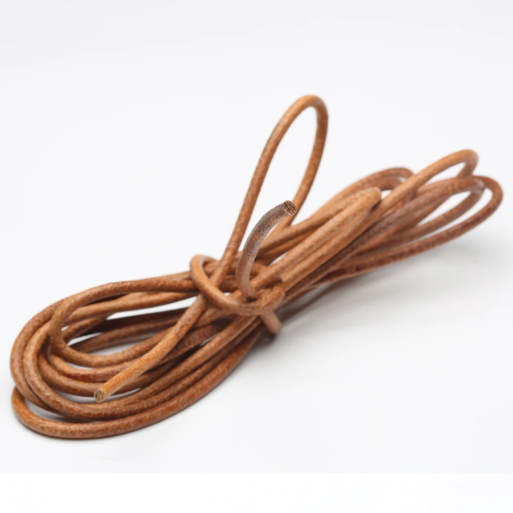 2 м Высококачественная воловья веревка ручной работы кожа 3 мм 4 аксессуары для