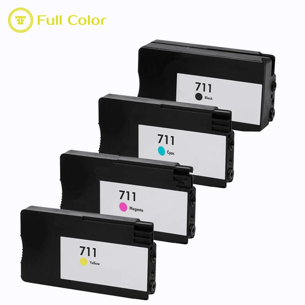 

FULLCOLOR premuim replacement cartridge ink compatible 711 711xl CZ133A CZ130Z CZ131A CZ132A for hp designjet T120 T520