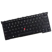 Laptop Keyboard Backlit Fits for ThinkPad Carbon X1 Gen 3 20BS 20BT 3rd 2015 Series Black No Frame with Pointer MQ6-84US