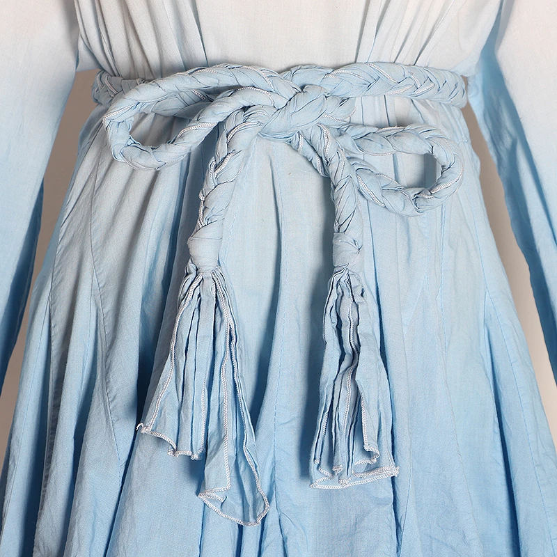 Женское мини платье TWOTWINSTYLE Осеннее Белое Мини Платье с круглым вырезом рукавами