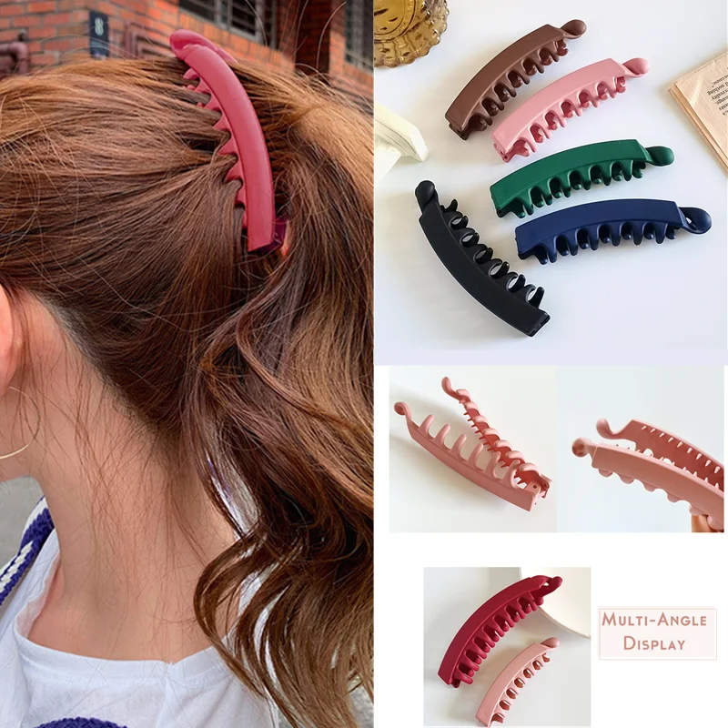 

Головной убор SHUANGR для женщин, однотонный яркий цвет, стандартный пластиковый зажим для волос, зажим для волос на тыльной стороне лица для де...