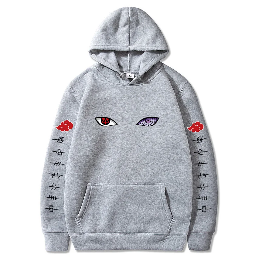 

Sweatshirt Akatsuki Cloud Symbols Print Hoodies Japan Anime Streetwear Men Women Oversized Pullover Harajuku Personality Hoody