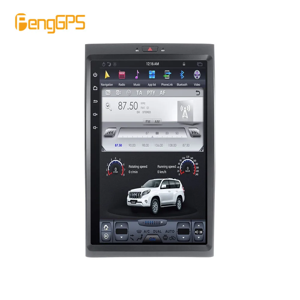 Автомагнитола в стиле Тесла Android 9 PX6 для Ford Expedition 2007 2017 автомобильный GPS навигатор