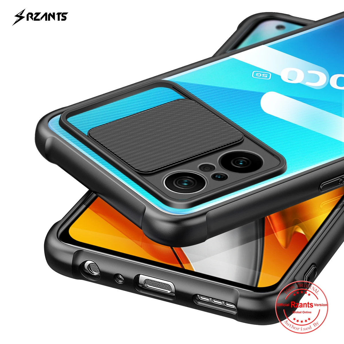 Чехол Rzants для Xiaomi POCO F3 Redmi K40 Pro MI 11i [Защита объектива] тонкий прозрачный Двойной