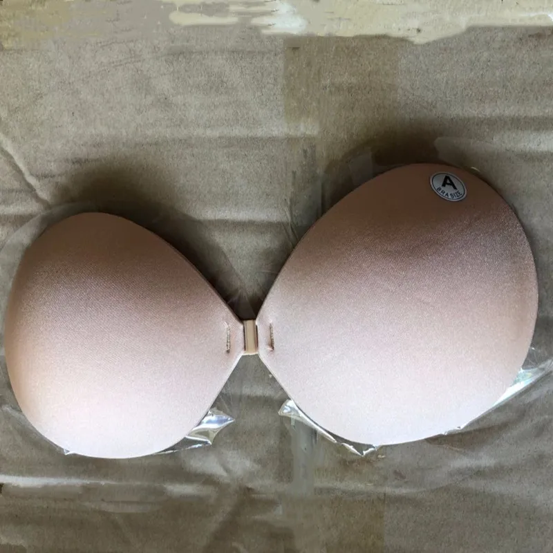 2018 Women Sexy Bras Silicone Adhesive Stick On Magic Push Up Gel Strapless Solid Invisible Bra Backless Costume