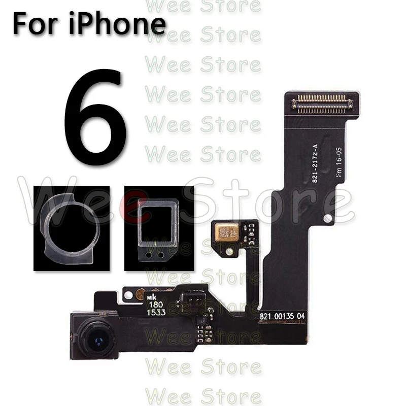 Оригинальная маленькая фронтальная камера Flex для iPhone 6 6s Plus 5 5S 5C SE правый датчик приближения фронтальная камера шлейф