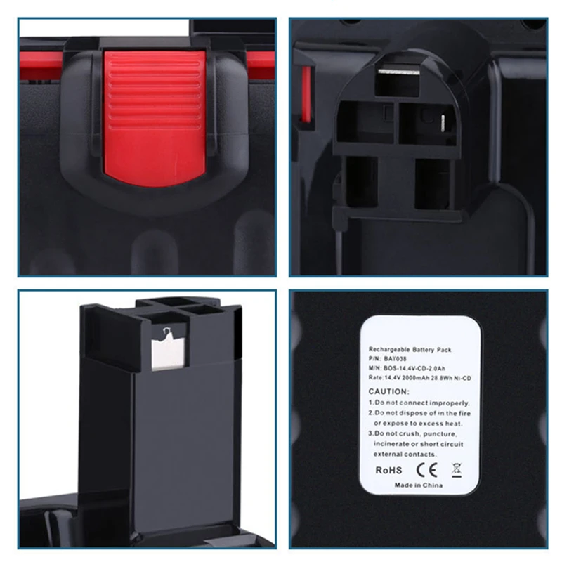

14.4V 5000mAh/3000mAh/2000mAh Ni-CD Rechargeable Power Tool Battery For Bosch BAT038 15614 1661 1661K 22614 23614 32614 33614