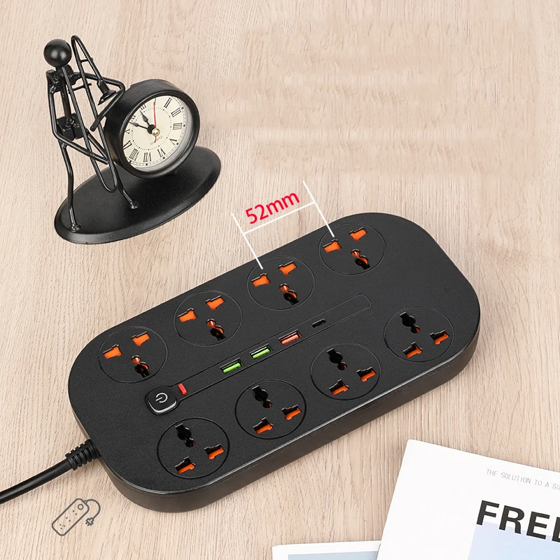 3000 Вт 16 А с 8 универсальными розетками PD быстрая зарядка зарядный порт USB-адаптер