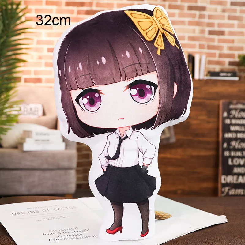 32cm girl plush 10 см Nendoroid Bungo бродячие собаки 657 676 дазай Осаму накахара чуя фигурка модель игрушки - Цвет: 32cm girl plush