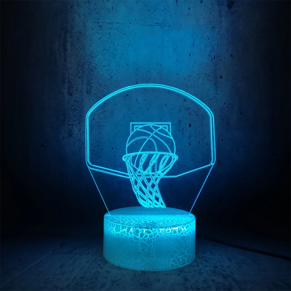 Баскетбольное кольцо светодиодный потолочный светильник красочные ing