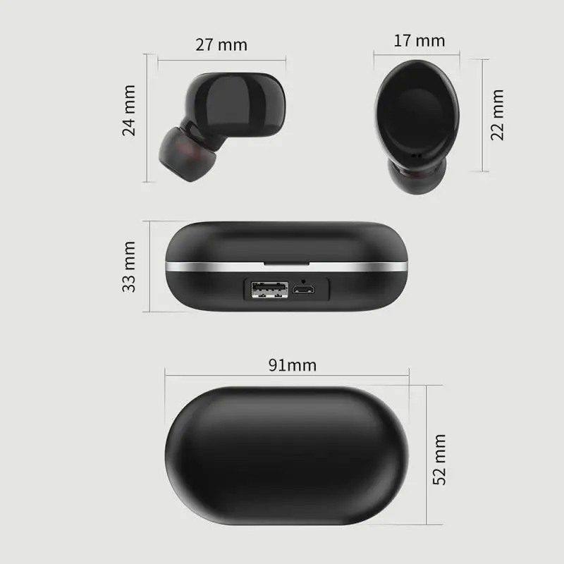 ZLT наушники-вкладыши TWS с 5 0 Bluetooth Беспроводной наушники IPX4 Водонепроницаемый