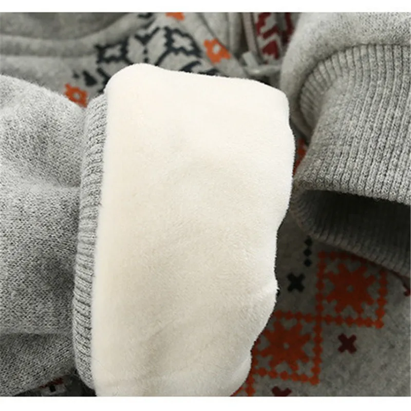 Детский комбинезон для новорожденных зимний с капюшоном рождественским оленем