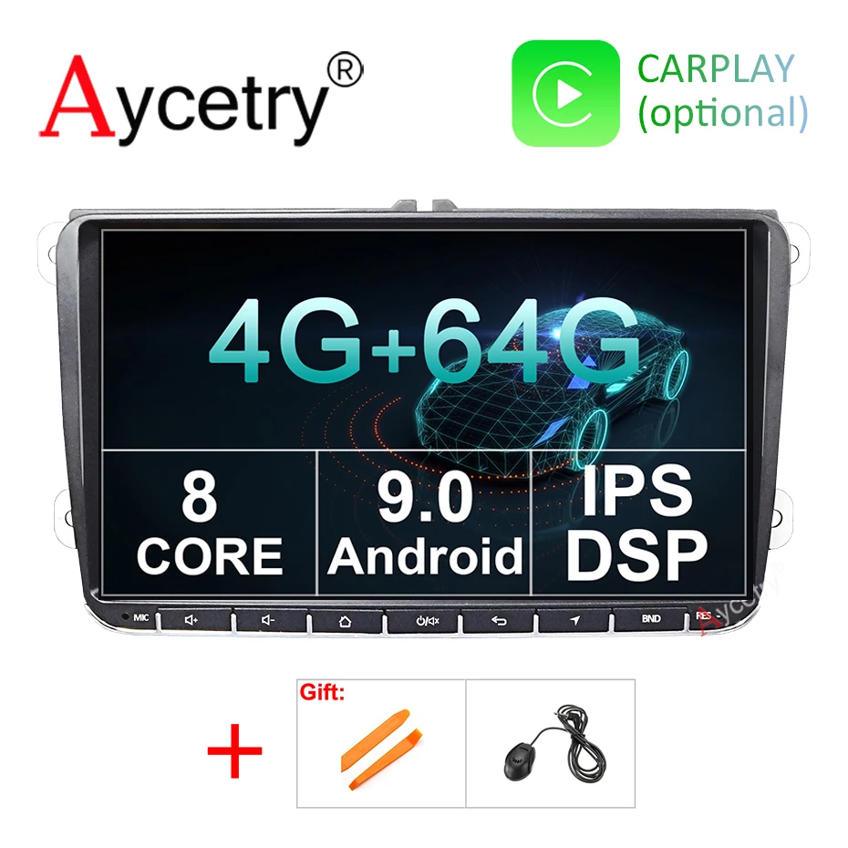 DSP ips для Volkswagen VW Skoda Octavia golf 5 6 passat B6 jetta polo tiguan 2 Din Android 10 автомобильный Радио gps мультимедийный dvr 4G FM