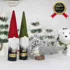 2021 Рождество Санта Клаус Снеговик Рождественская Кукла без лица Набор Винных Бутылок чехол для винных бутылок Рождественское украшение для елки 2022 Рождество