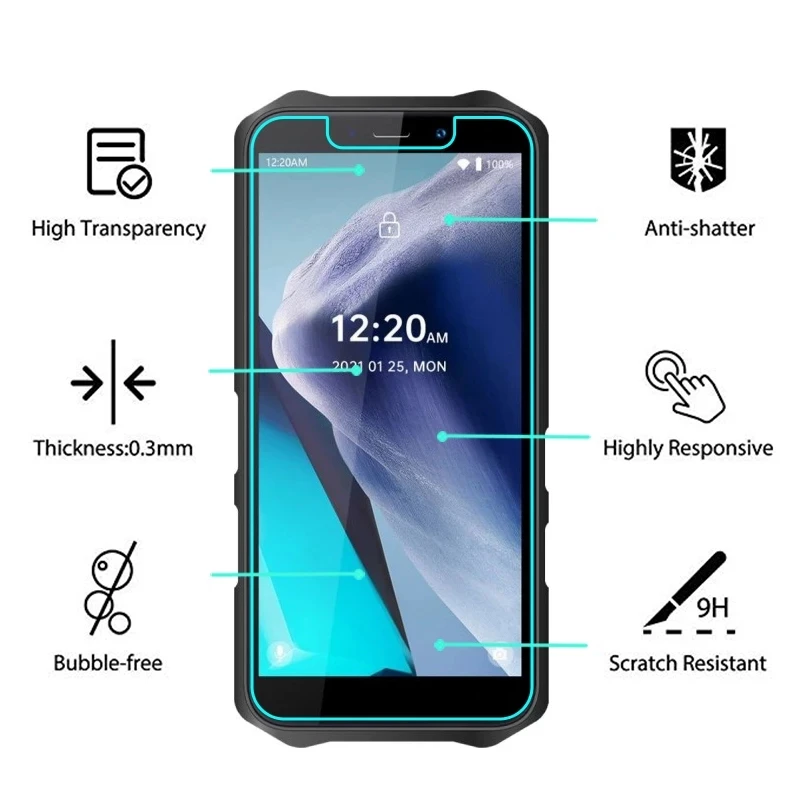 

Закаленное стекло с полной проклейкой для oukitel wp12, Взрывозащищенная защитная пленка для экрана oukitel wp12, 2 шт.