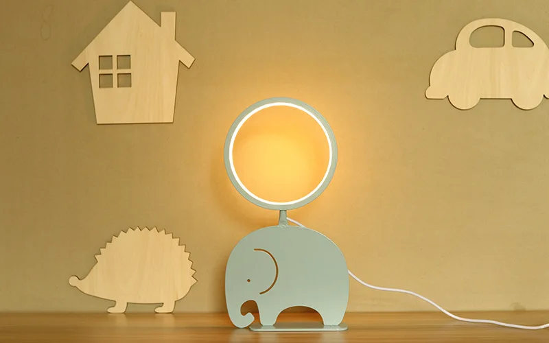 Светильник в виде лошади слона стильный светильник ночник 2019 USB питание домашнее