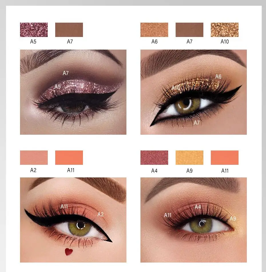 

12 Color Glitter Matte Eyeshadow Palette Makeup Glitter Pigment Smoky Eyeshadow Palette Waterproof Cosmetics Diamond Eye Shadow