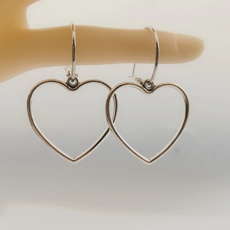 Женские серьги подвески в форме сердца|Серьги-подвески| |