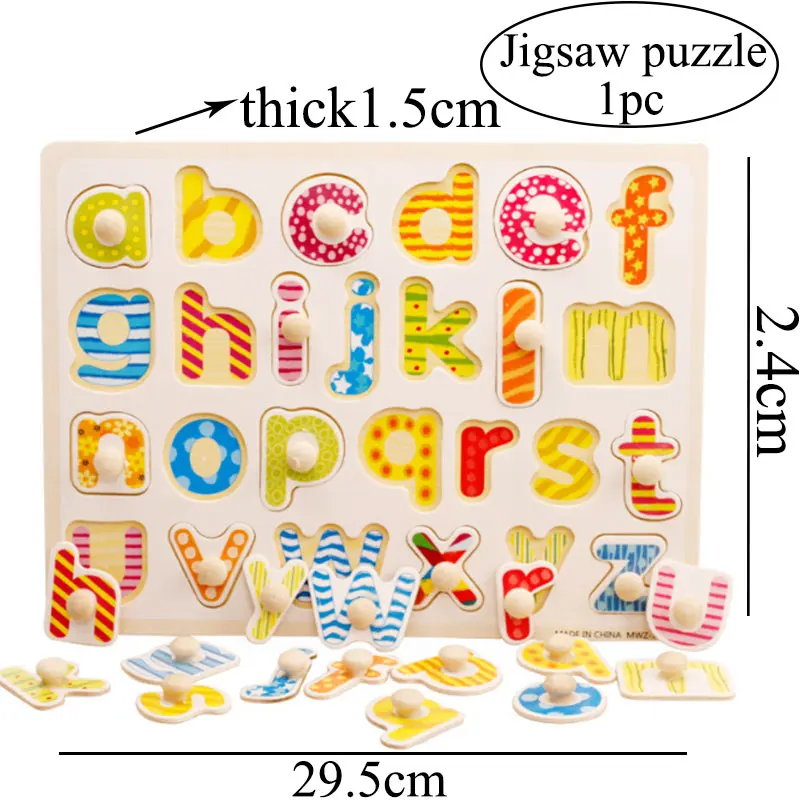 Мультяшная деревянная доска для захвата рук пазл детский сад Обучающие пособия